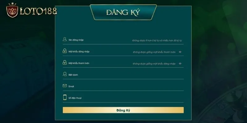 Tìm hiểu các cách đăng ký Loto188 trên thiết bị máy tính